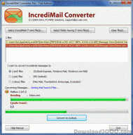 Extract IncrediMail Emails screenshot